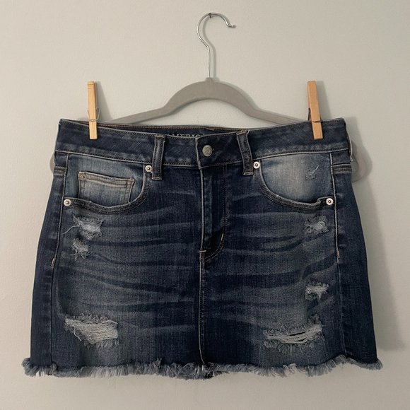 American Eagle super super stretch X denim skirt - Picture 1 of 4